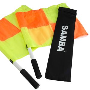 Samba Linesmans flags - pair. With bag